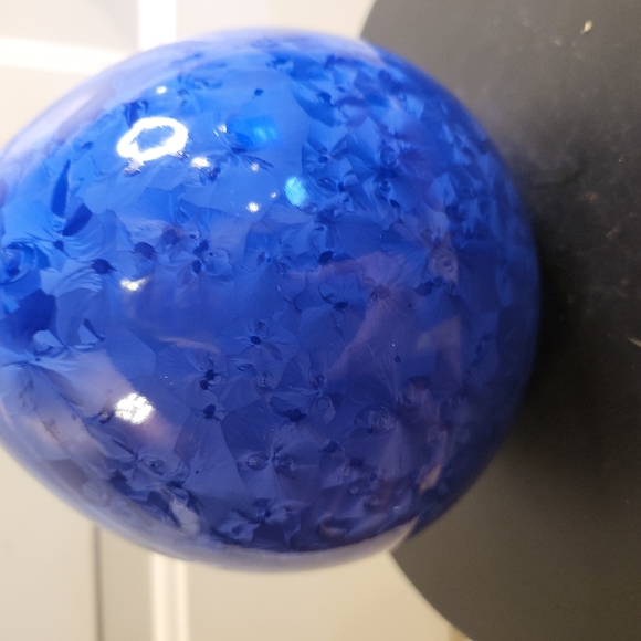 Wizard of Clay Blue Crystalline Vase 5.5" - Picture 10 of 11